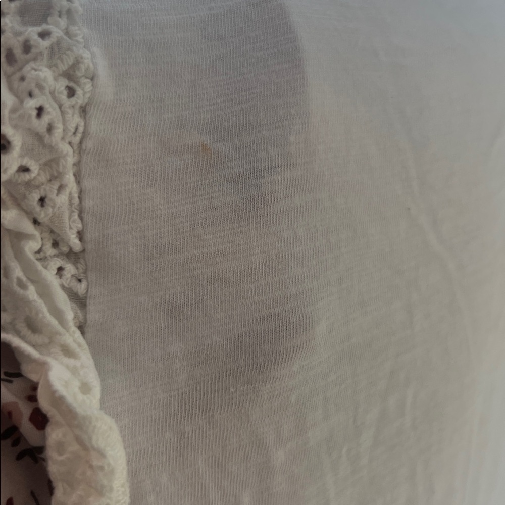 White Ruffle Sleeve Top - Picture 3 of 3